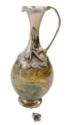 Lot 296 - A King Soloman Finds Art Glass ewer, with...