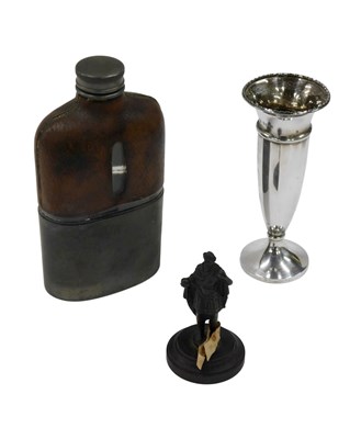 Lot 391 - A silver specimen vase, with weighted base, a...