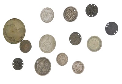 Lot 412 - A William III 1696 half crown, various other...