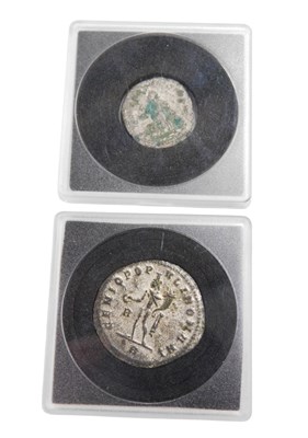 Lot 415 - A Gordian III silver denarius, and another...