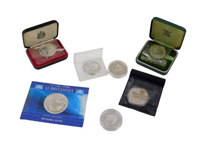 Lot 428 - A quantity of silver and other commemorative...