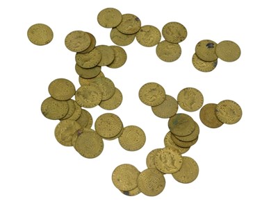 Lot 440 - Various George III gilt tokens.