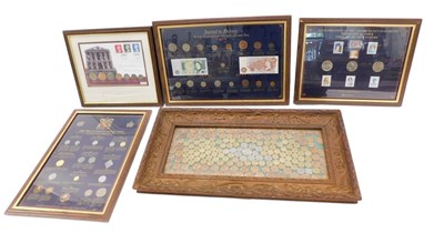 Lot 449 - Various framed coin issues, to include Ancient...