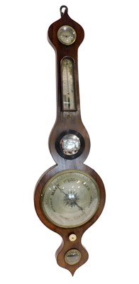 Lot 464 - A mid 19thC rosewood cased wheel...