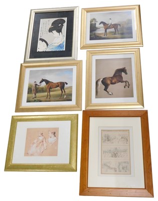 Lot 481 - A collection of prints, etc., to include a...