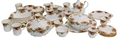 Lot 655 - A Royal Albert Old Country Roses pattern part...