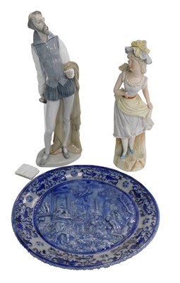 Lot 664 - A group of ceramics, to include a Nao...