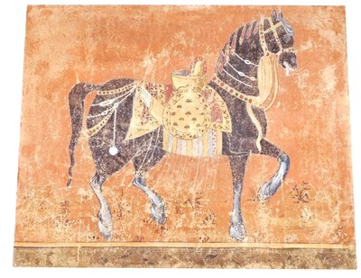 Lot 491 - 20thC Oriental School. Portrait of a horse...