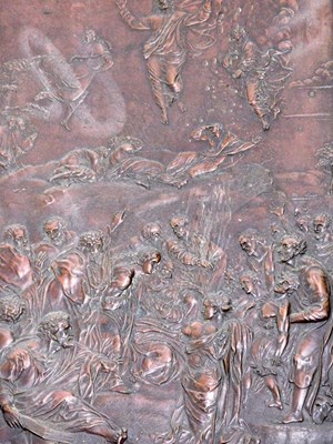Lot 499 - A 19thC bronze electrotype plaque, depicting...