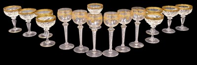Lot 580 - A collection of late 19th/early 20thC glasses,...