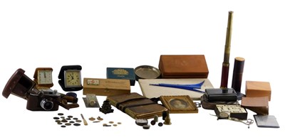 Lot 597 - Miscellaneous items, to include a 19thC candle...