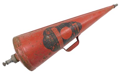 Lot 628 - A Minimax fire extinguisher, painted in red,...
