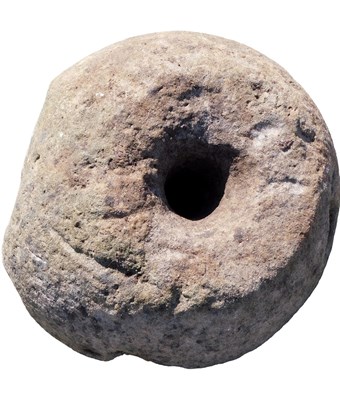 Lot 806 - A dome shaped circular quern stone, possibly...