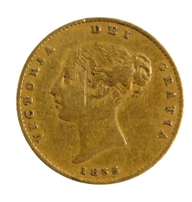 Lot 374 - A Queen Victoria Young Head gold half...