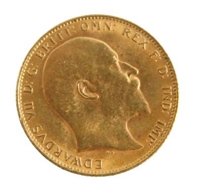 Lot 375 - An Edward VII gold full sovereign 1902, 8.0g.