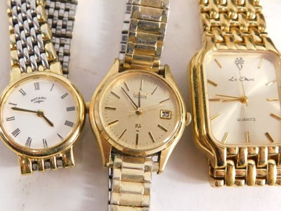 Lot 56 - Le Chat gentlemens gold plated wristwatch,...