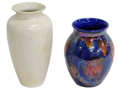 Lot 682 - A Poole pottery studio vase, decorated in blue...