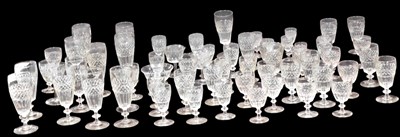 Lot 134 - A part suite of late 19th/early 20thC cut...