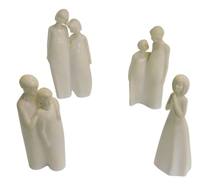 Lot 680 - Four Royal Doulton figurines, Brother and...