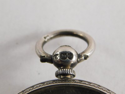 Lot 75 - A Victorian ladies silver pocket watch, open...