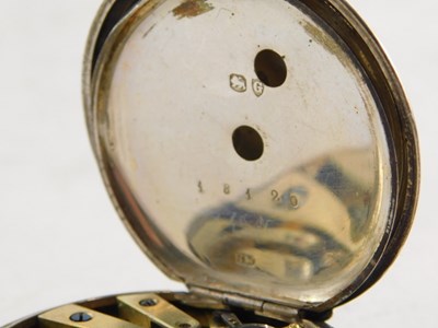 Lot 75 - A Victorian ladies silver pocket watch, open...