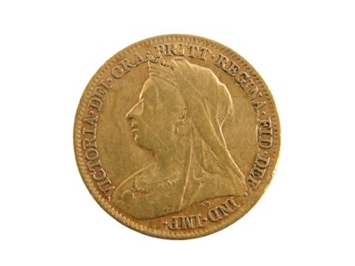 Lot 355 - A Victoria gold half sovereign 1897, 4.0g.