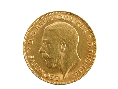 Lot 354 - A George V gold half sovereign 1913, 4.0g.
