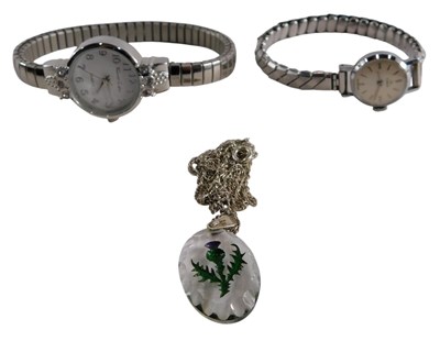 Lot 70 - A Tissot ladies stainless steel cased...