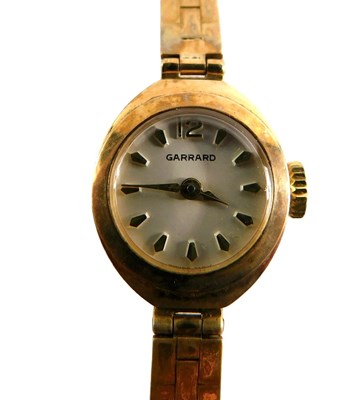 Lot 68 - A Garrard 9ct gold cased ladies wristwatch,...
