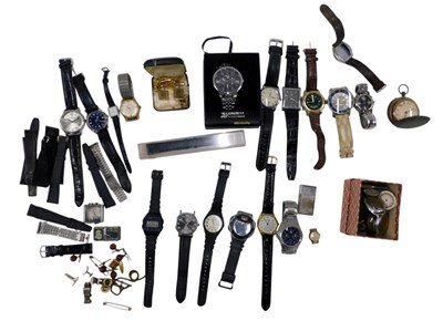 Lot 335 - Assorted gentleman's dress wristwatches, watch...