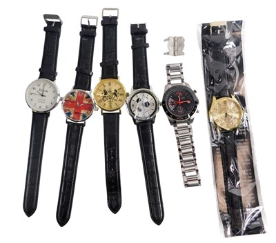 Lot 342 - Assorted gentleman's dress wristwatches, the...