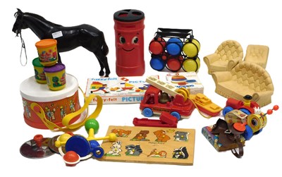 Lot 693 - Various vintage toys, to include Fisher-Price.