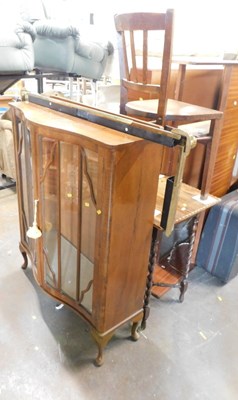 Lot 1617 - A group of furniture, comprising of bowfronted...