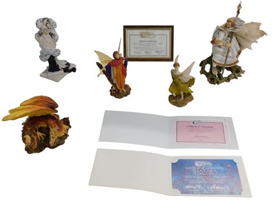Lot 726 - A collection of four Enchantica figures, to...