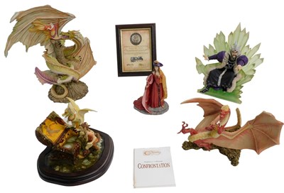 Lot 730 - A collection of five Enchantica figures, to...