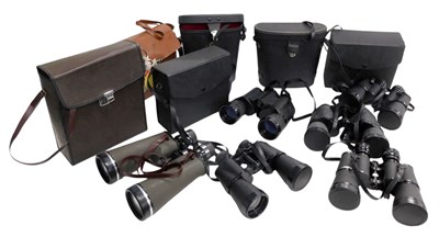Lot 745 - A collection of binoculars, to include...