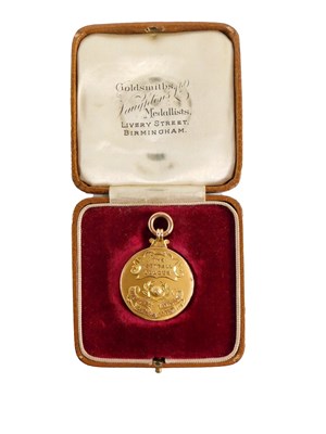 Lot 5 - A 9ct gold football league medal, Champions...