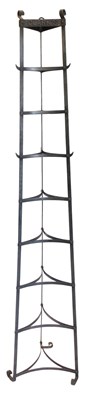 Lot 823 - A Clark's wrought iron pan stand, of...