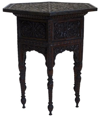Lot 835 - A late 19th/early 20thC carved Indian...