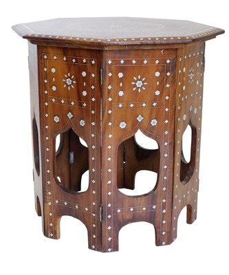 Lot 884 - An Indian hardwood and simulated ivory...