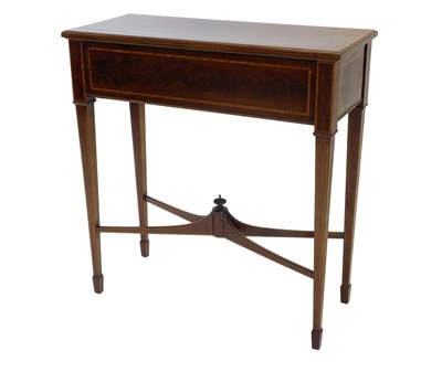Lot 829 - An Edwardian mahogany and satinwood cross...
