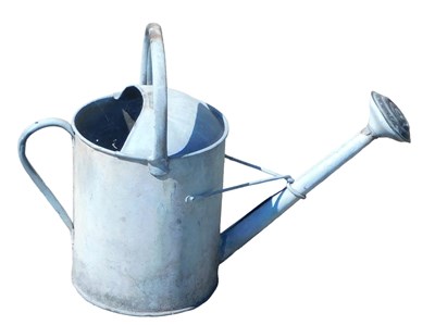 Lot 808 - A one gallon galvanised metal watering can,...