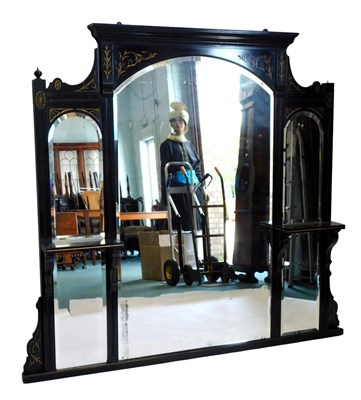 Lot 917 - A late 19thC aesthetic ebonised and parcel...