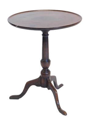 Lot 865 - A 19thC mahogany occasional table, circular...
