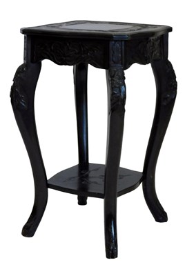 Lot 904 - A late 19thC Chinese hardwood jardiniere stand,...