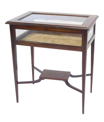 Lot 869 - An Edwardian mahogany and satinwood...