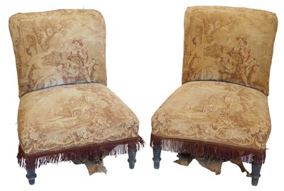 Lot 858 - A pair of late 19thC continental ebonised...