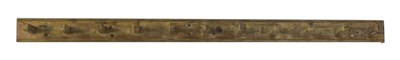 Lot 931 - A set of stripped pine wall mounted pegs,...