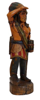 Lot 778 - A replica North American Indian tobacco figure,...