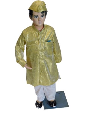 Lot 877 - An Indian painted plaster child mannequin,...